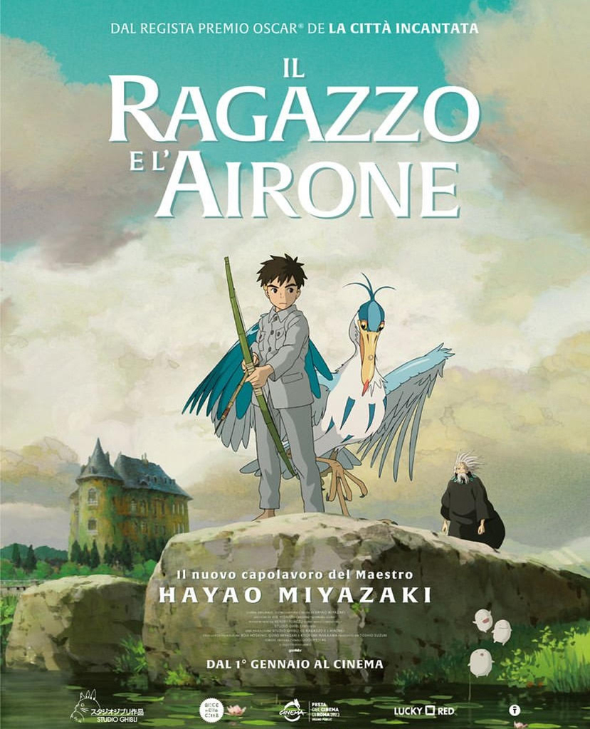 IL RAGAZZO E L'AIRONE<br>DI HAYAO MIYAZAKI<br><b>VERSIONE ORIGINALE SOTTOTITOLI IN ITALIANO<b>